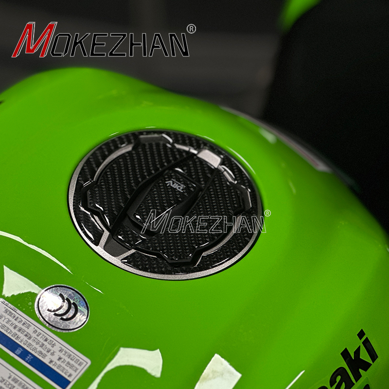 适用川崎忍者NINJA ZX4R ZX4RR改装油箱贴鱼骨贴进口材质油箱盖贴 - 图2