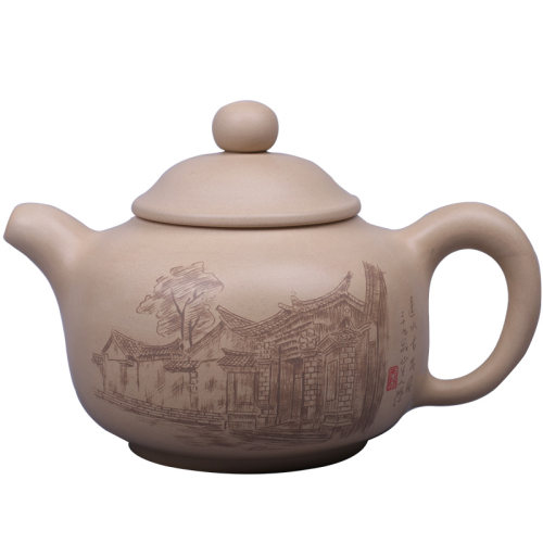 190ml 建水紫陶壶白陶茶壶名家家用功夫泡茶壶/王天龙白陶壶H99 - 图3