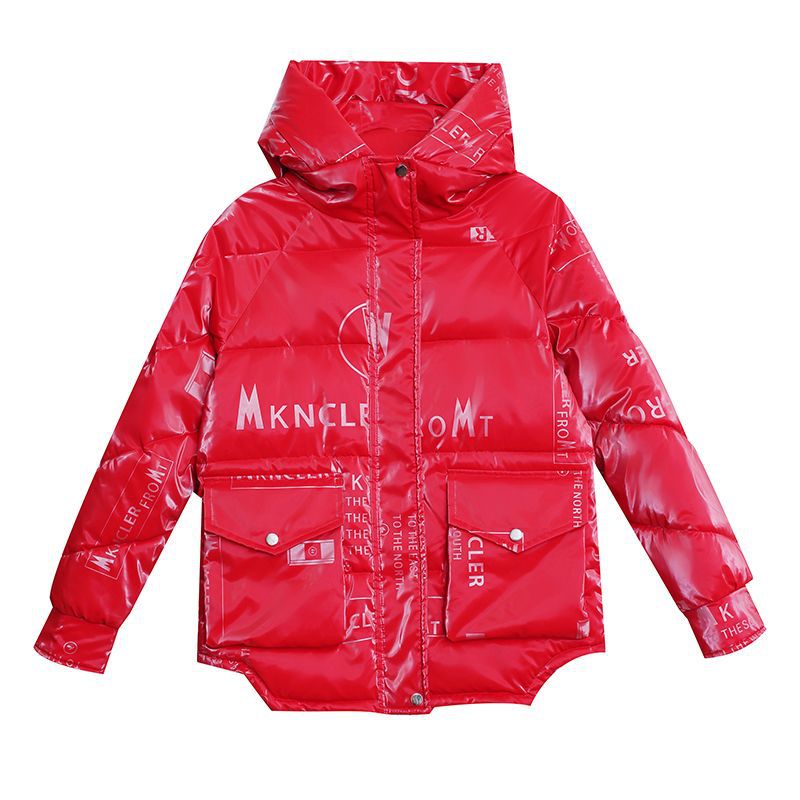 免洗羽绒棉服女2025新款潮秋冬季亮面羽绒棉袄女士棉衣休闲外套女 - 图3