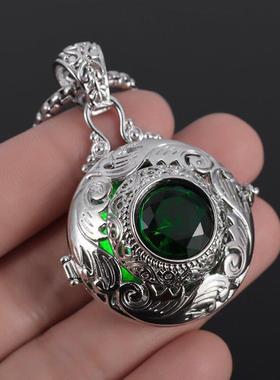 Silver Plated Engraving Twisted Branch Pattern Incense Ball