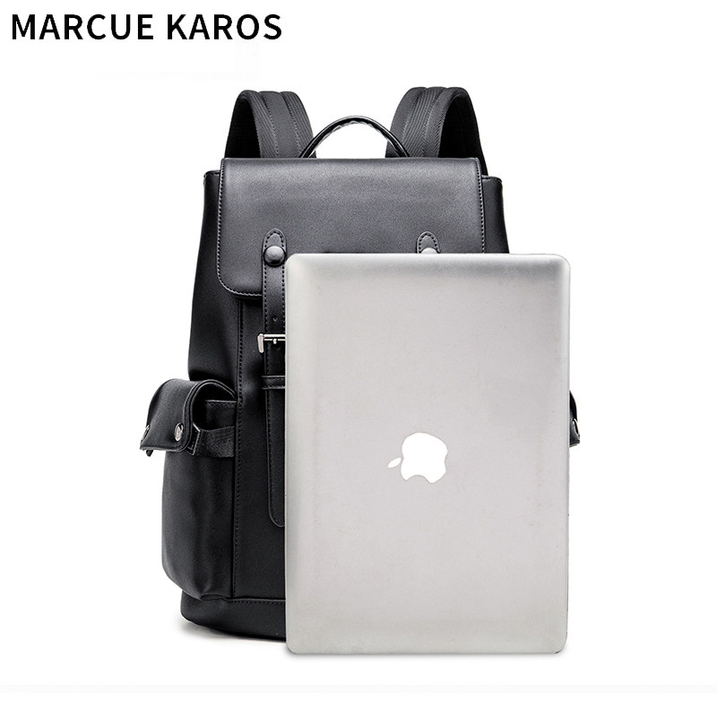 mk男真皮休闲商务夏季16寸旅行包 partyplus双肩背包