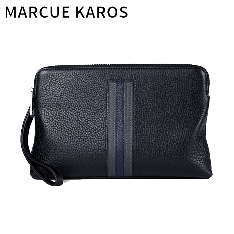 mk牛皮男士休闲高档奢侈品手拿包 partyplus男士包袋