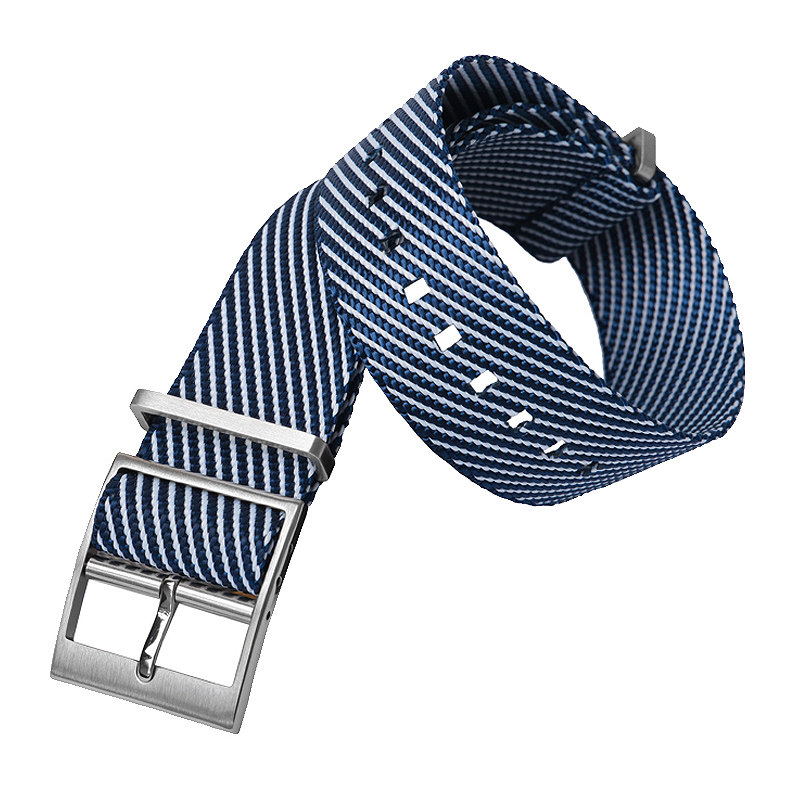 精工编织尼龙帝舵碧湾小红花表带 皇致手表配件