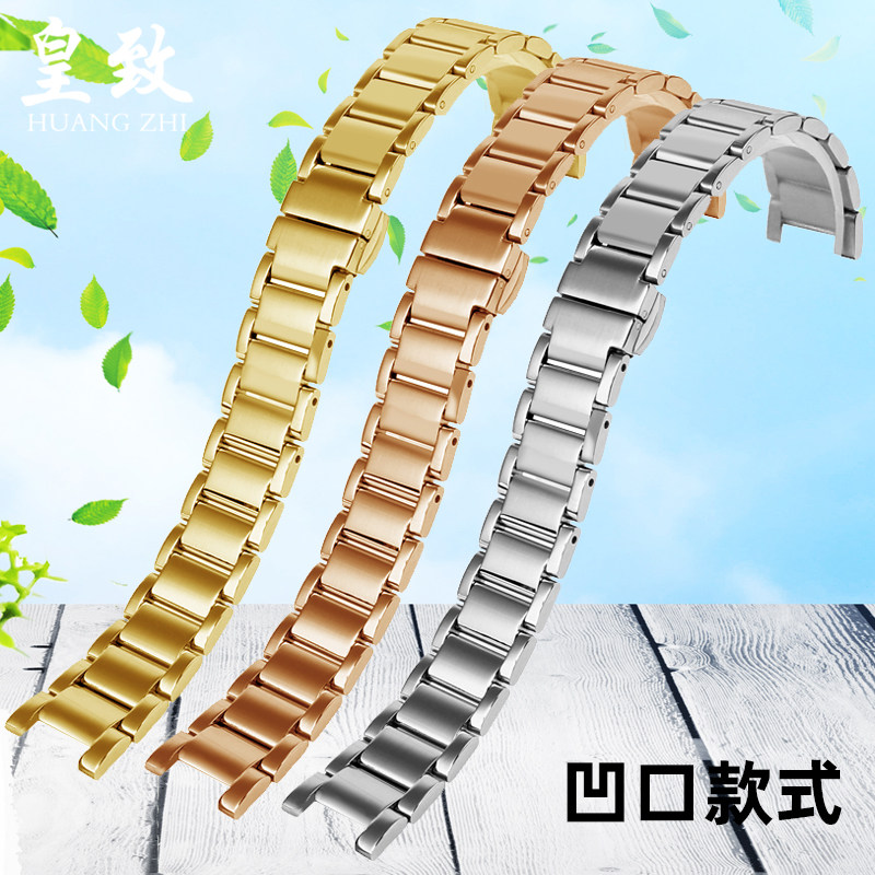 适配卡西欧she3034实心飞亚达表带 皇致手表配件