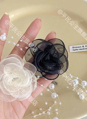 项链小众超仙浪漫黑白气质颈链