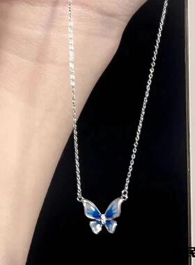 灵动渐变项链女in小众设计气质