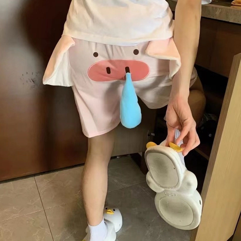 裤衩松紧送男朋友短裤小丑鱼捏捏大象情侣短裤居家小乌龟休闲趣味,淘宝优惠券,粉丝福利购,淘宝优惠卷