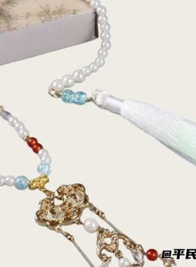 坦领古风复古配饰新中式吊坠项链