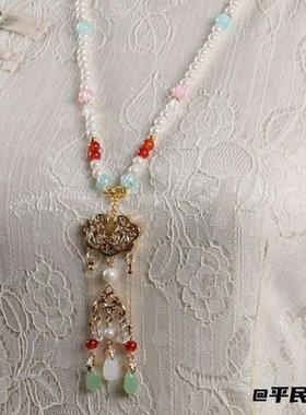 颈饰吊坠搭配复古璎珞明制新中式