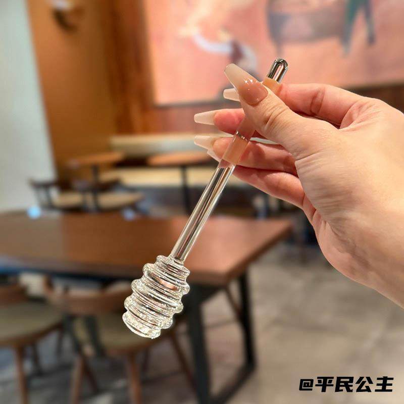 专用勺子厨房蜂蜜搅拌棒玻璃咖啡粉清理刷创意咖啡舀蜂蜜可爱长柄,淘宝优惠券,粉丝福利购,淘宝优惠卷