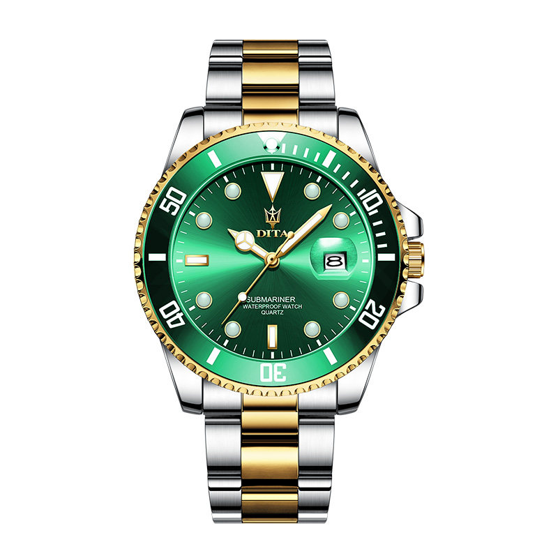 瑞士正品绿水鬼男士全自动防水男表 意卡伊国产腕表