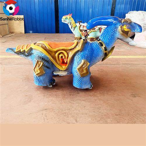 仿真铠甲恐龙童车儿童游乐骑行设备可投币扫码电动小车厂家直销 - 图2