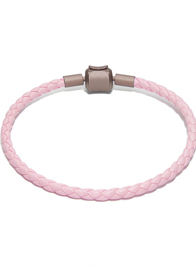 可穿黄金硬金转运珠牛皮手绳DIY编制皮绳手链手绳本命年替换皮绳