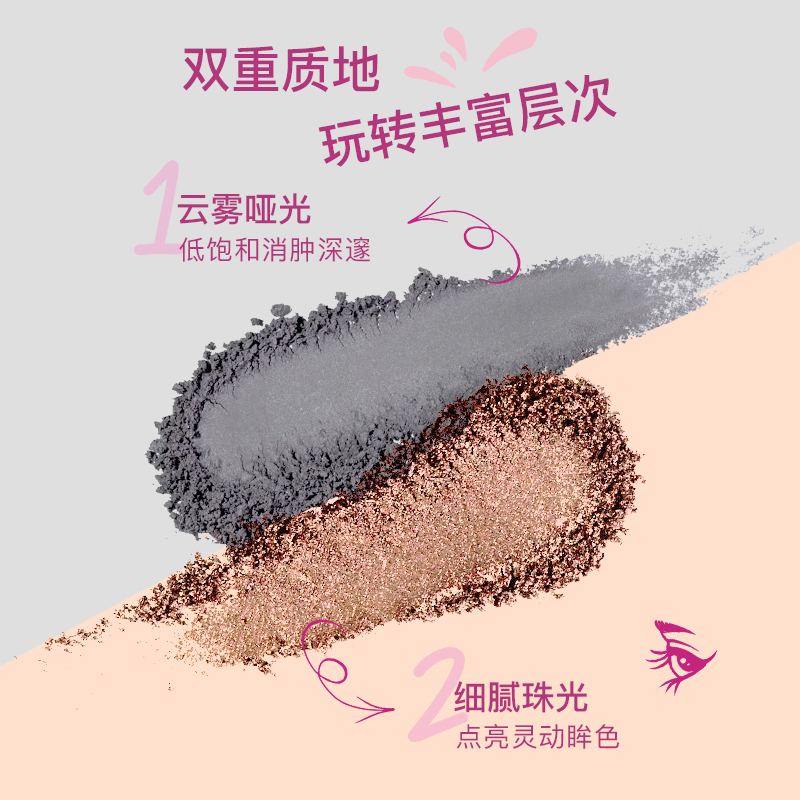 【周翊然同款】艾森丝essence官方六色掌心眼影妆一体哑光眼影盘