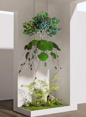 悬空仿真树展厅酒店装饰售楼处