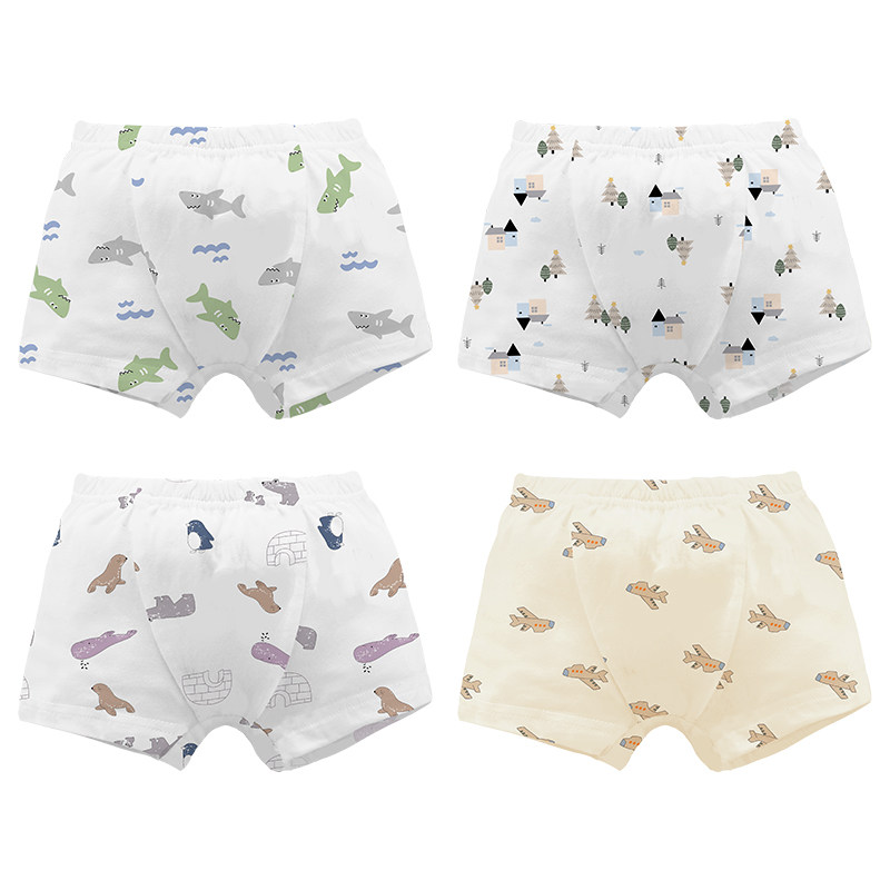 小青龙儿童内裤男童女童平角四角裤纯棉2-18岁宝宝卡通中大童短裤,淘宝优惠券,粉丝福利购,淘宝优惠卷