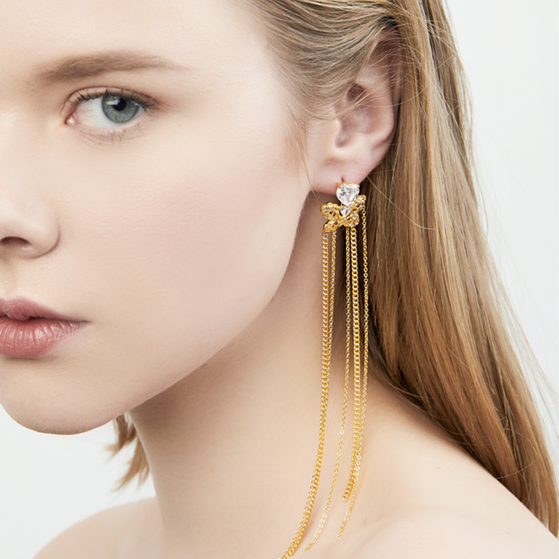 mmagpyx asa安娜苏蕾丝蝴蝶耳环 MMAGPY耳环