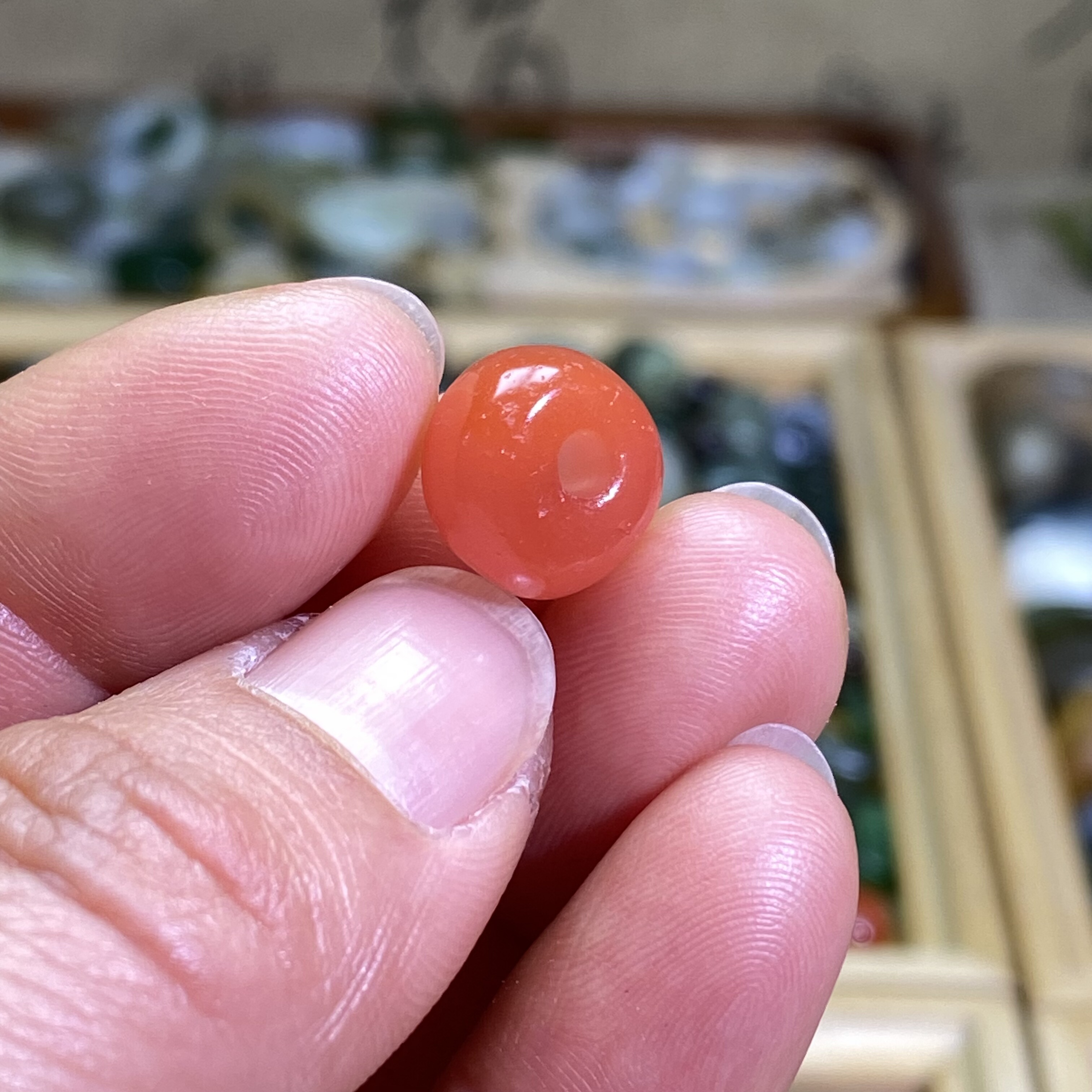 南红玛瑙随型樱桃红圆珠子配饰老光工艺复古风手编绳手链项链配珠,淘宝优惠券,粉丝福利购,淘宝优惠卷