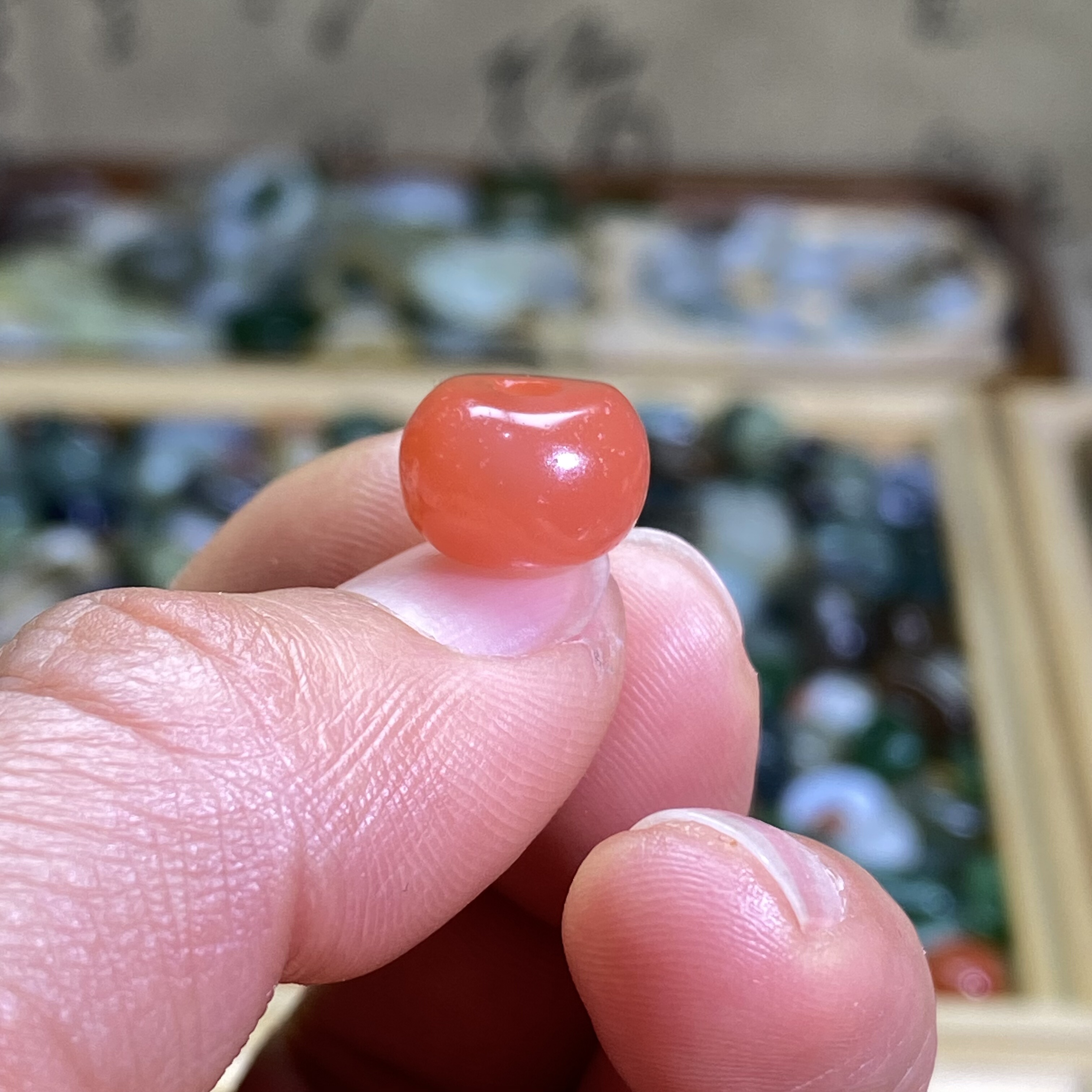 南红玛瑙随型樱桃红圆珠子配饰老光工艺复古风手编绳手链项链配珠,淘宝优惠券,粉丝福利购,淘宝优惠卷