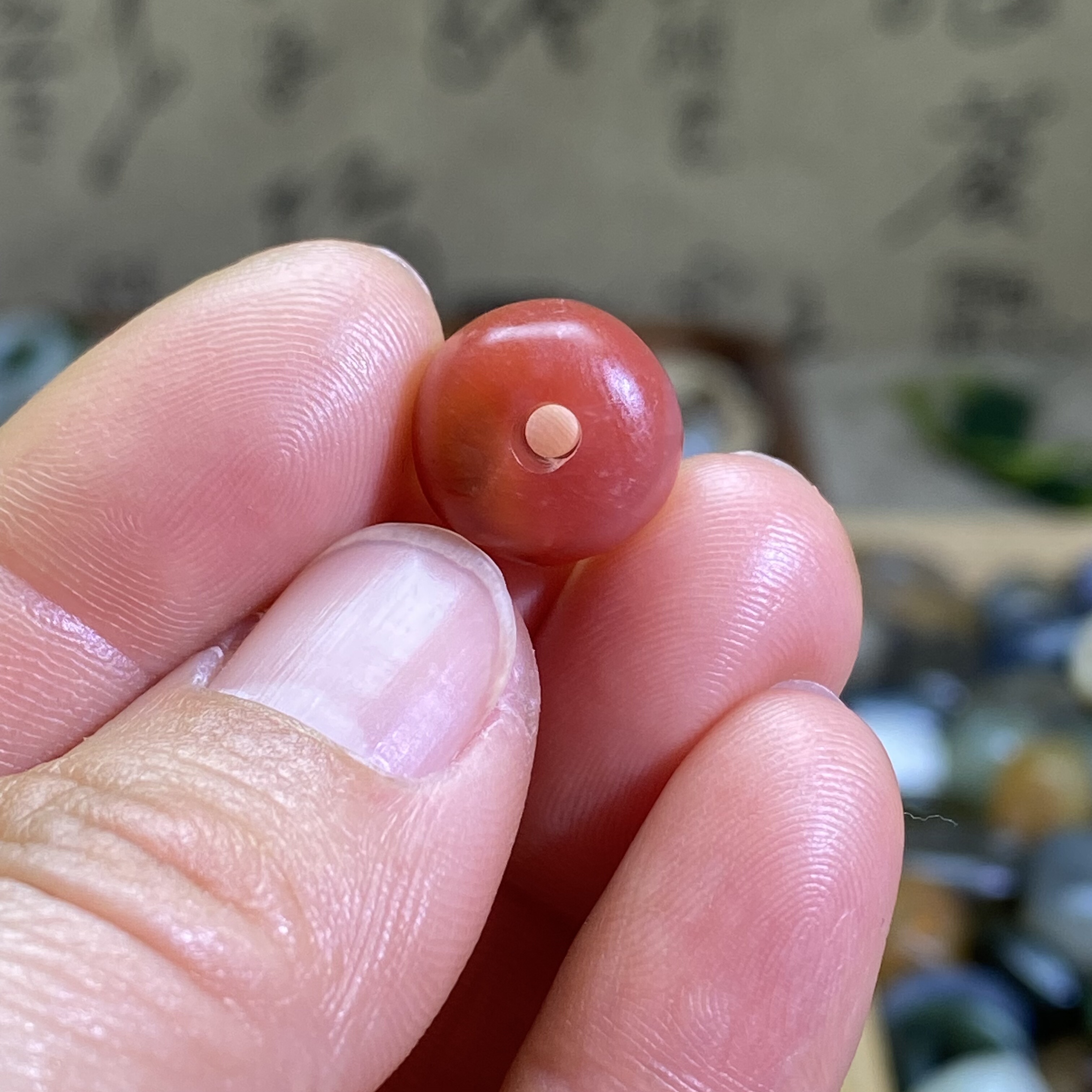 南红玛瑙玫红随型圆扣子配饰老光工艺复古风手串手链手编绳配珠,淘宝优惠券,粉丝福利购,淘宝优惠卷