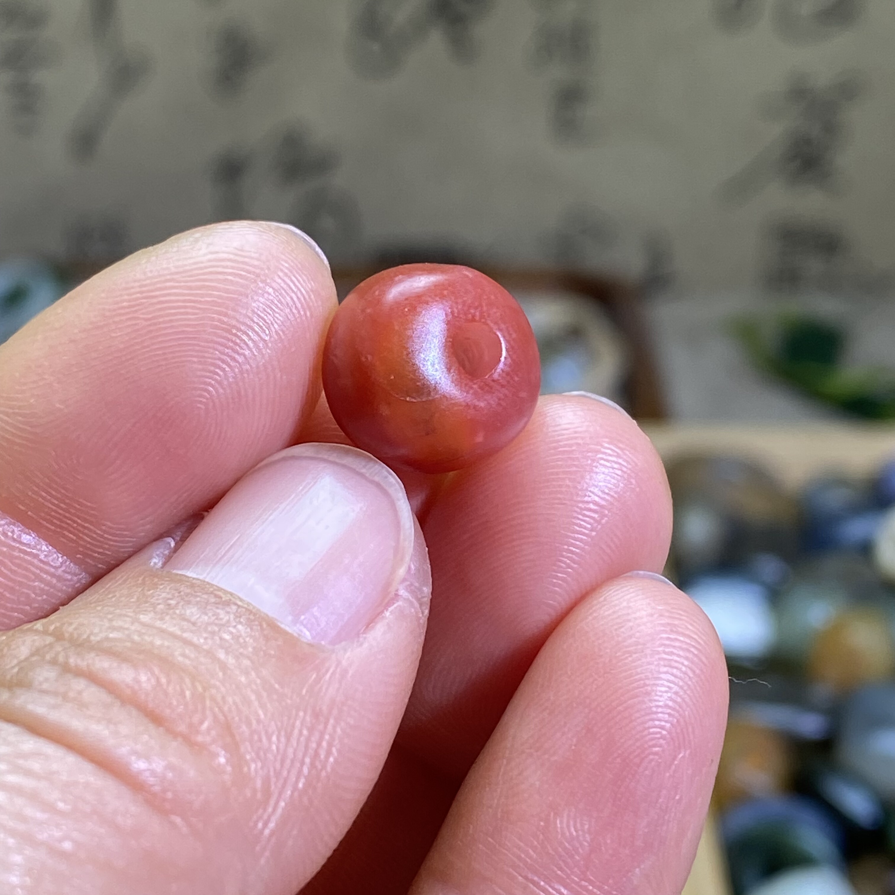 南红玛瑙玫红随型圆扣子配饰老光工艺复古风手串手链手编绳配珠,淘宝优惠券,粉丝福利购,淘宝优惠卷