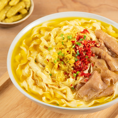 有你一面酸辣金汤面手工日晒面方便速食面条非油炸捞面面条速食 - 图0