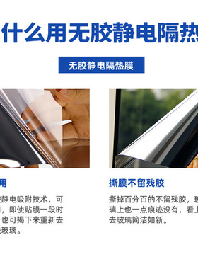 静电免胶窗户隔热防晒膜