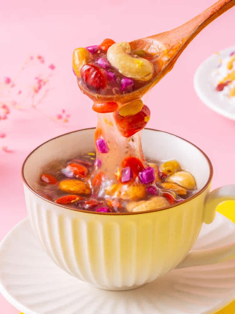 奇亚籽桂花坚果藕粉原味特产水果羹 泰康食品藕粉