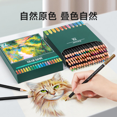 泰驰马克Touchmark彩铅小学生画画专用72色水溶性彩色铅笔美术生专用36色48色彩铅笔儿童专用手绘彩笔油性笔 - 图0