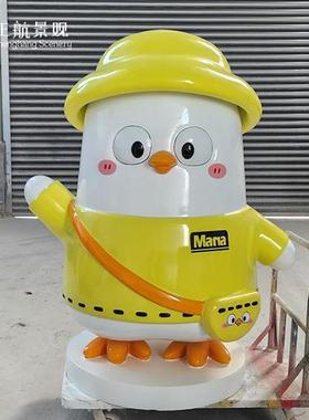 玻璃钢卡通动漫人物小型雕塑定制企业形象公仔桌面摆件生产厂家