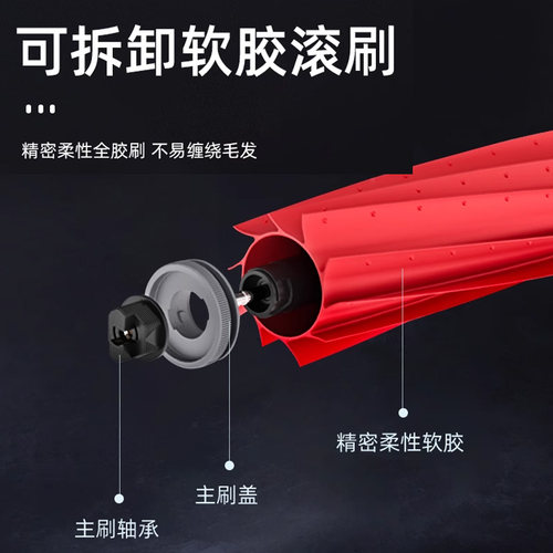 适用于石头扫地机P10S配件滚边刷过滤网P10S Pure抹布尘袋清洁液 - 图0