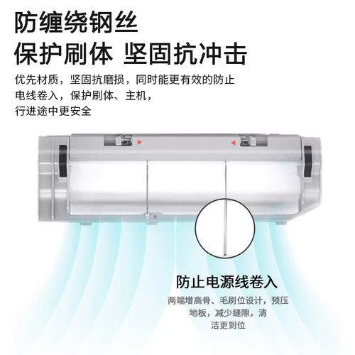 适配石头扫地机S50/S51/T6/T7/Pro滚主刷边刷滤网芯抹布尘盒配件 - 图1
