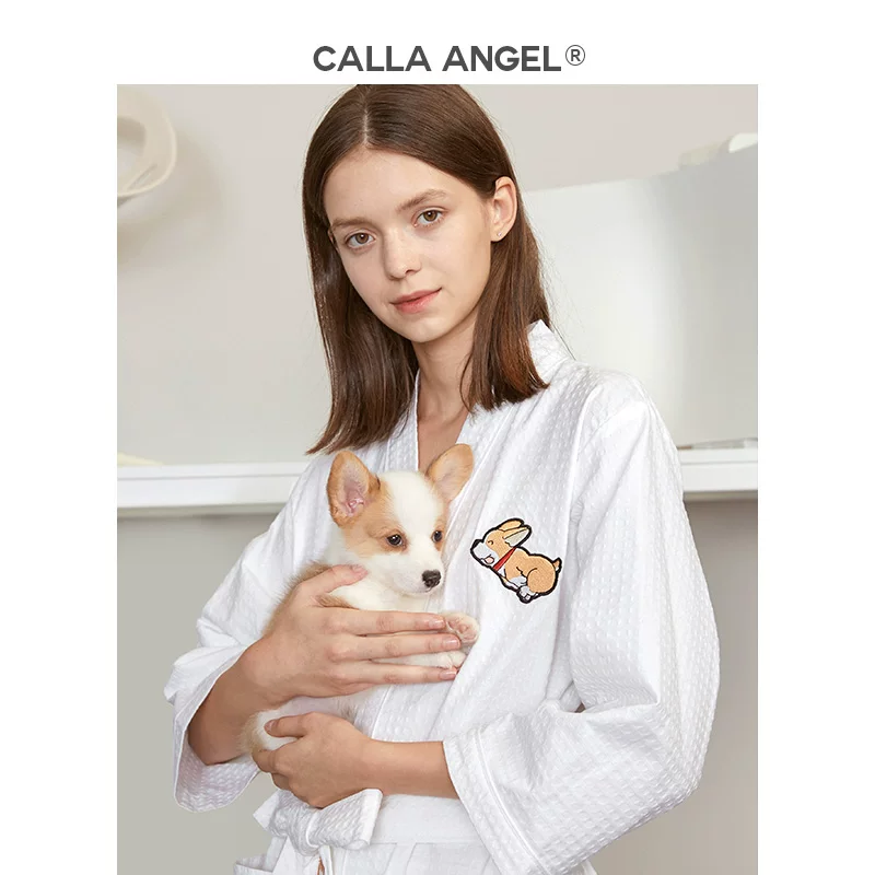 Thin spring summer Japanese quick dry bathrobe, for beloved