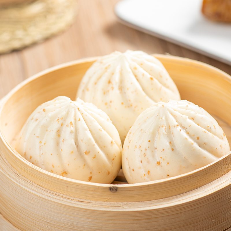 【量折】包道梅菜卤肉包广式点心早茶早餐速冻包子9个装486g