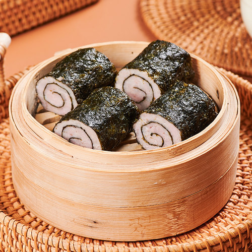 包道广式早茶点心紫菜卷海苔猪肉卷速食早餐半成品两包装直销包邮 - 图3