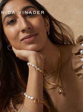 MonicaVinader异形珍珠手链联名