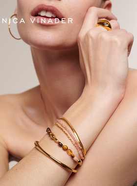 Monica Vinader莫妮卡手链Rio Beaded缤纷宝石串珠手链手饰女夏日