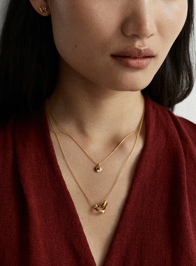 Monica Vinader莫妮卡小恒心项链爱心轻奢春日金色颈链细链礼物