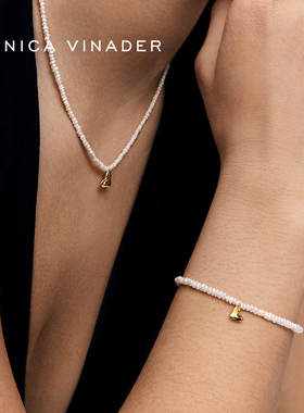 MonicaVinader米粒珍珠爱心手链