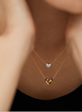 [新年新品]Monica Vinader莫妮卡恒心臻爱小爱心项链法式圣诞礼物