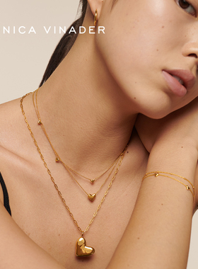 MonicaVinader流动心形项链送礼