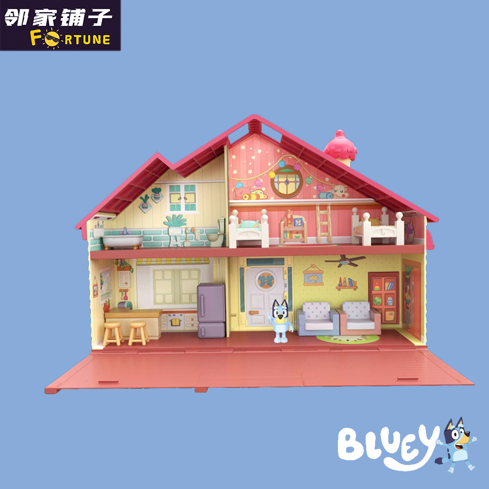 正版布鲁伊一家Bluey and Friends玩具手办公仔Bingo人偶BBC Kid - 图0