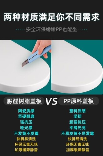 通用恒通HTOSN 恒箭 恒生 恒雅 脲醛方型缓降快拆马桶盖老式配件 - 图2