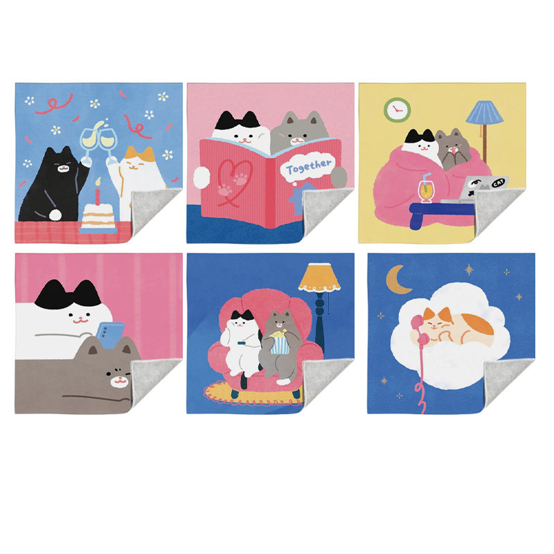 可爱猫咪治愈系可爱ins风泫雅风简约百贴布魔术贴收纳神器新款,淘宝优惠券,粉丝福利购,淘宝优惠卷