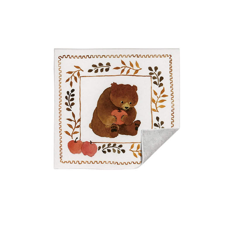 可爱复古简约森系小熊文艺自粘魔术百贴布平板电脑新款加厚洗漱包,淘宝优惠券,粉丝福利购,淘宝优惠卷