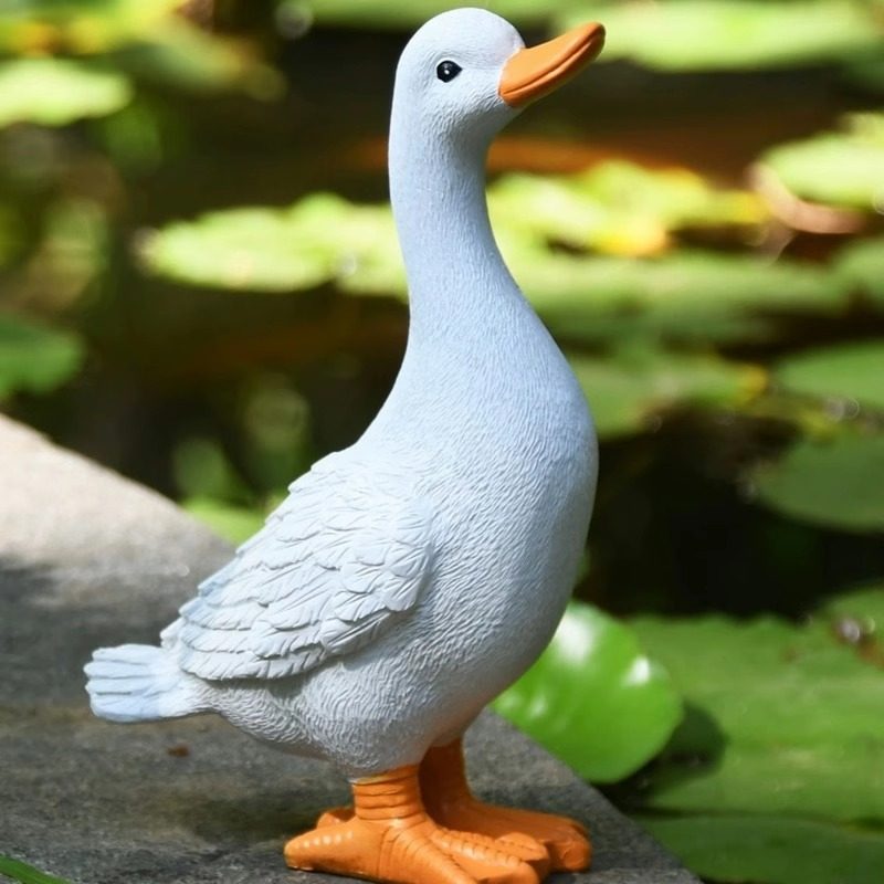 户外庭院仿真喝水鸭子雕塑摆件花园水池鱼塘可爱吸水鸭景观装饰品,淘宝优惠券,粉丝福利购,淘宝优惠卷