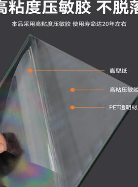 透明玻璃防爆膜淋浴房窗户