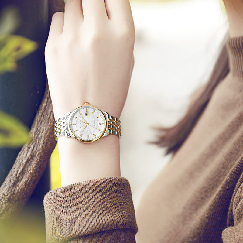 【专柜直发】罗西尼正品手表女商务休闲防水女士时尚潮流金表7716