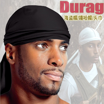 durag bag headscarf Hiphop Street Hip Hop Black West Coast Bandit Gang Rap Basketball Bboy Pirate Cap