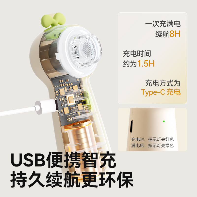 taoqibaby婴儿电动磨甲器新生宝宝专用指甲剪儿童指甲钳打磨套装 - 图2